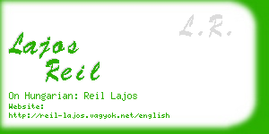 lajos reil business card